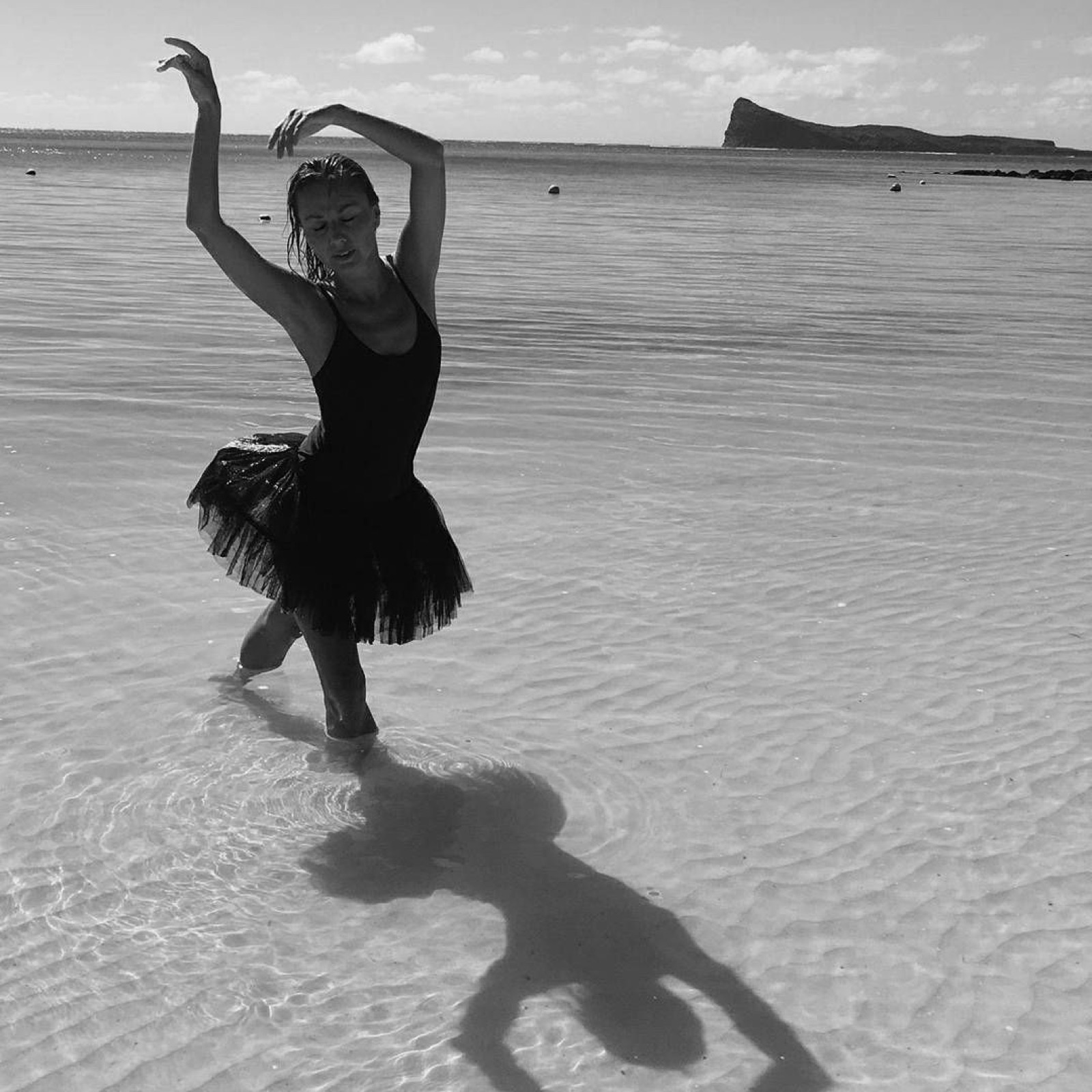 Dancing in the water, black tutu