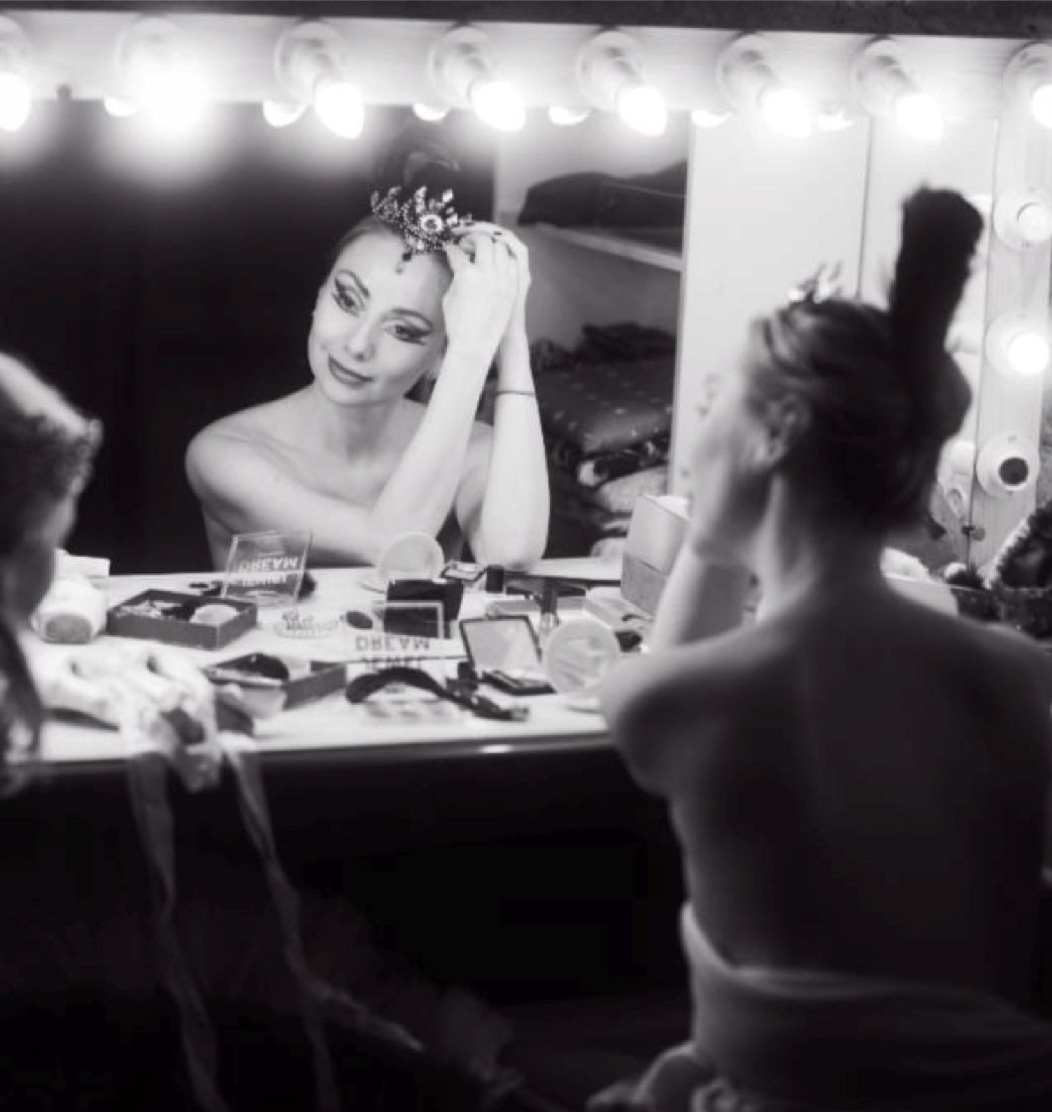 The dressing room before a performance